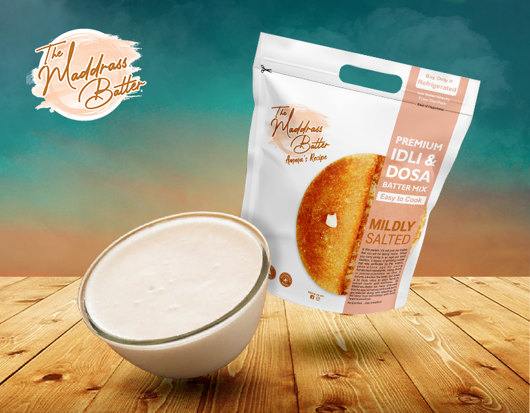 The Maddrass Batter packaging